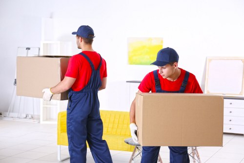Man with a van loading furniture for a move