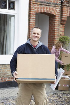 Professional Man and Van team assisting with a move