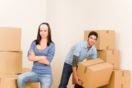 Experienced movers handling furniture with care